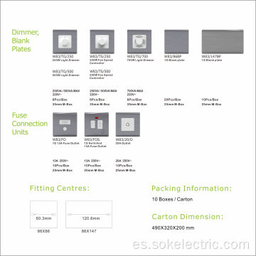 Accesorios para interruptores eléctricos domésticos 86 Blank Plate White